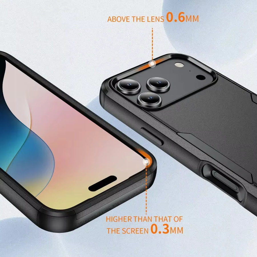 OtterBox Robuste Anti-Sturz-Schutzhülle aus PC und TPU für iPhone 17E Pro Max 17 Air 16 E 15 14 13 12 11 in Schwarz oder Blau - Bild 4