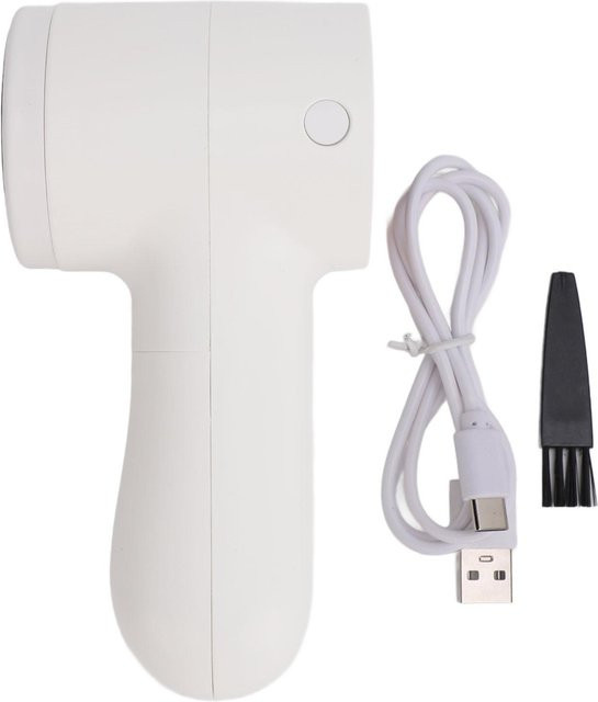 Elektrischer Fusselentferner CosyHome mit Digitaldisplay, USB wiederaufladbar, Farbe: Weiß - Bild 1