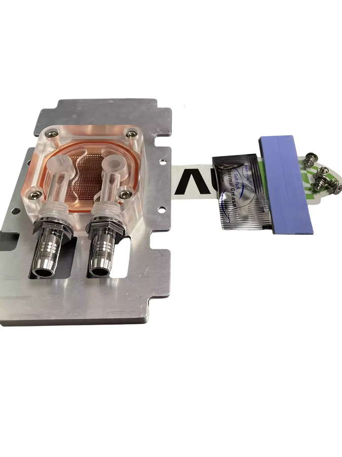 Nvidia GPU-Kühlblock aus lila Kupfer für Tesla V100 P100 A100-32G SXM2 zur wassergekühlten Wärmeableitung - Bild 5