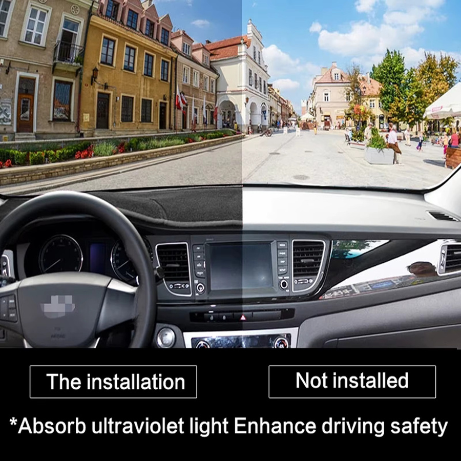 CATUSIKI Armaturenbrett-Matte für Hyundai Tucson NX4 N-Line, Sonnenschutz und Schutzabdeckung, Schwarz - Bild 3