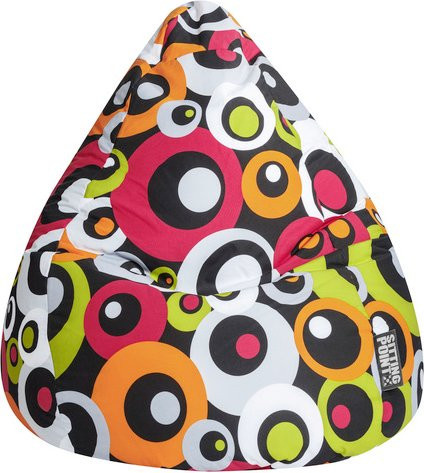 Sitting Point Sitzsack Malibu XL, Orange Bunt, B/H: 70 x 110 cm - Bild 1