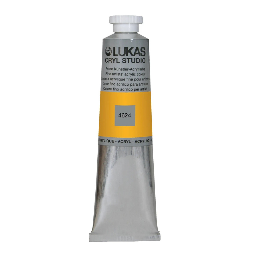 Lukas Cryl Studio Acrylfarbe Indischgelb in der Aluminiumtube 75ml - Bild 2
