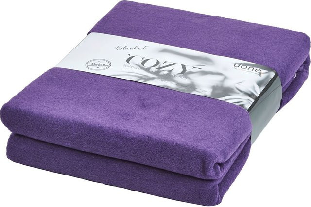 DONE Wohndecke Cozy in Purple aus Polyester - Bild 1