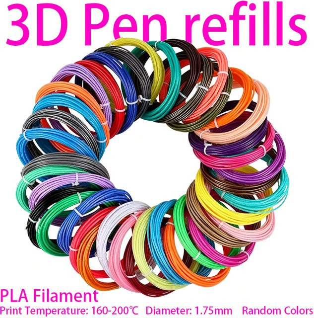 TIMOOK AACA 3D-Stift Nachfüllpackungen PLA Regenbogen-Filament, 1,75mm Durchmesser - Bild 1