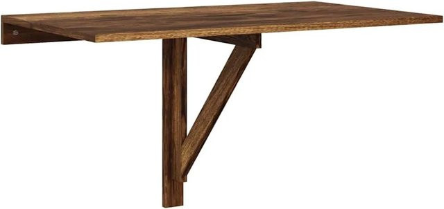 vidaXL Wand-Klapptisch aus Holzwerkstoff in Räuchereiche, B/T/H: 100 x 60 x 56 cm - Bild 1