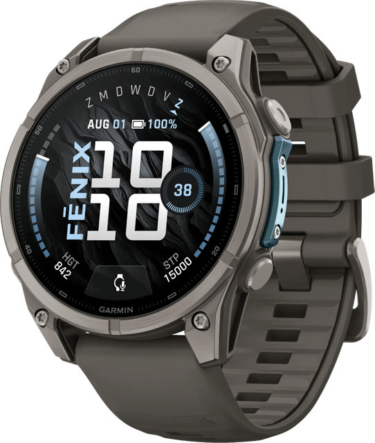 Garmin Fenix 9 GPS Sportuhr in Grau mit Schlaf-Tracking und Wasserfestigkeit - Bild 1