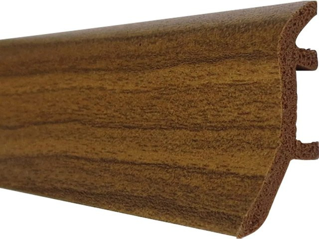 Döllken Profiles Sockelleiste aus Hartschaum in Nussbaum, Farbe Braun, Höhe: 46 mm, Tiefe: 20 mm, Länge: 2500 mm - Bild 1