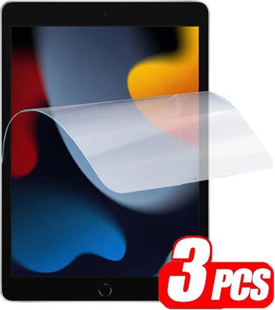 3er-Set weiche PET-Displayschutzfolien für Apple iPad Modelle, transparent, Vollbildschutz - Bild 1