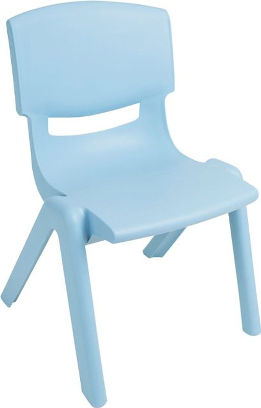 Bieco Kinderstuhl aus Kunststoff in Blau, B/T/H: 34,0 x 34,0 x 51,5 cm - Bild 2