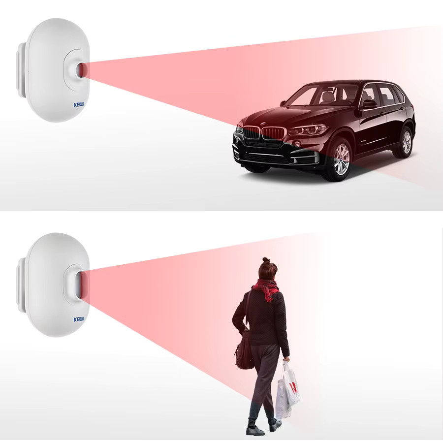 KERUI P861 Wasserdichter PIR-Bewegungsmelder in Weiß für das KERUI Wireless Security Alarmsystem zur Überwachung von Einfahrt und Garage - Bild 2