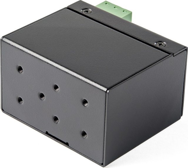 StarTech.com PoE+ Industrial Fiber to Ethernet Media Converter 30W, SFP zu RJ45, Singlemode/Multimode zu Kupfer Gigabit Ethernet, Schwarz - Bild 1