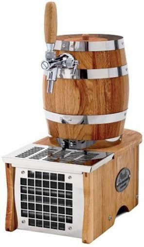Professioneller Bierkühler Soudek aus Edelstahl und Holz in Braun mit 20 Liter/h Zapfkapazität und 1/8 PS - Bild 1