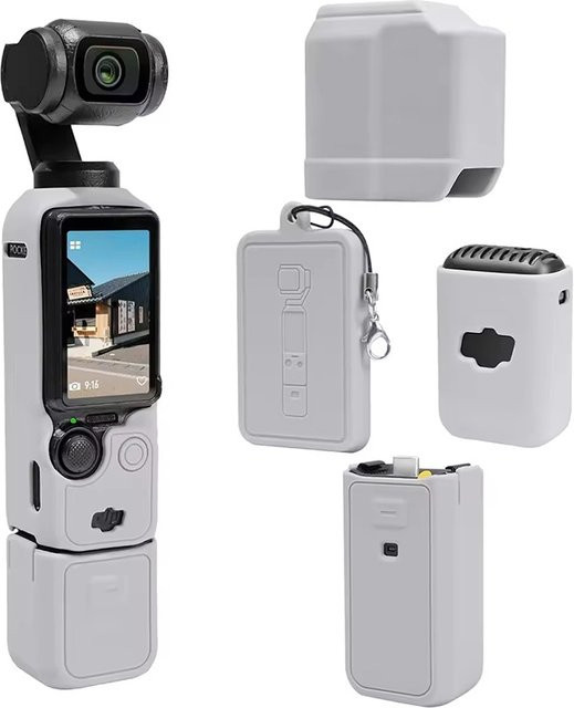 Flexible Silikonhülle für deine DJI OSMO Pocket 3 Kamera, kratzfeste Schutzhülle und Gimbal-Zubehör Shell-Kit - Bild 1