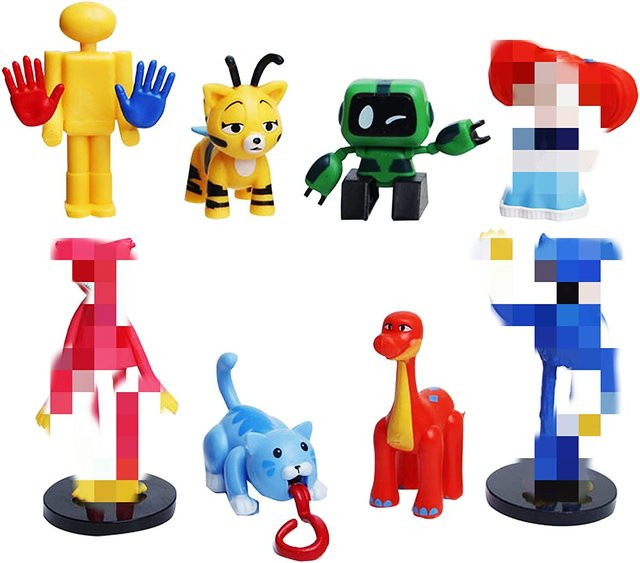 Poppy Huggy Wuggy Playtime Actionfiguren, 8-teiliges Set, Kunststoff - Bild 1