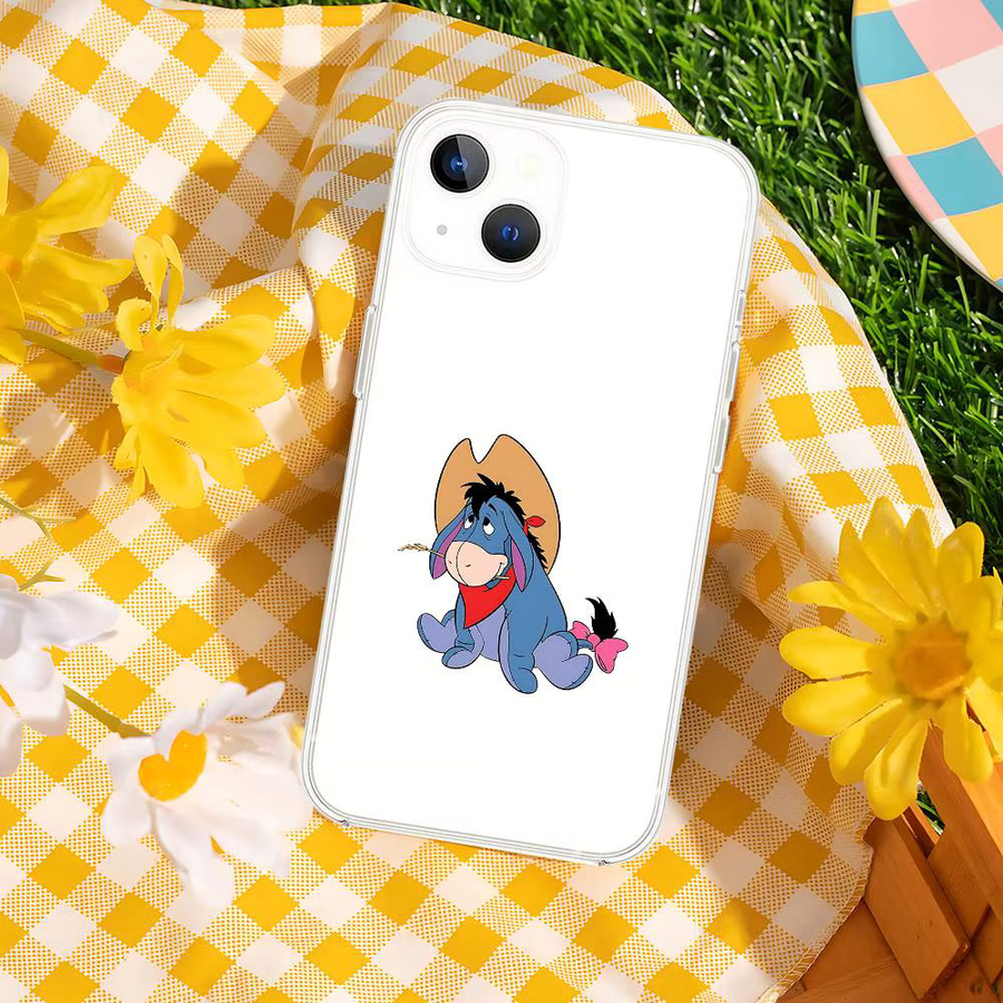 Mesuca E-Eeyore D-Donkey Handyhülle Transparent für iPhone 11 bis iPhone 17 Pro Max Mini Plus Stoßfest - Bild 4