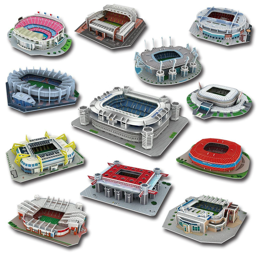 Yiran bag Miniatur Fußballfeld 3D DIY Puzzle ab 3 Jahren - Bild 1