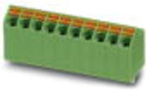 Phoenix Contact Federkraftklemmblock 1752104, Polzahl 2, grün, 100 Stück - Bild 1
