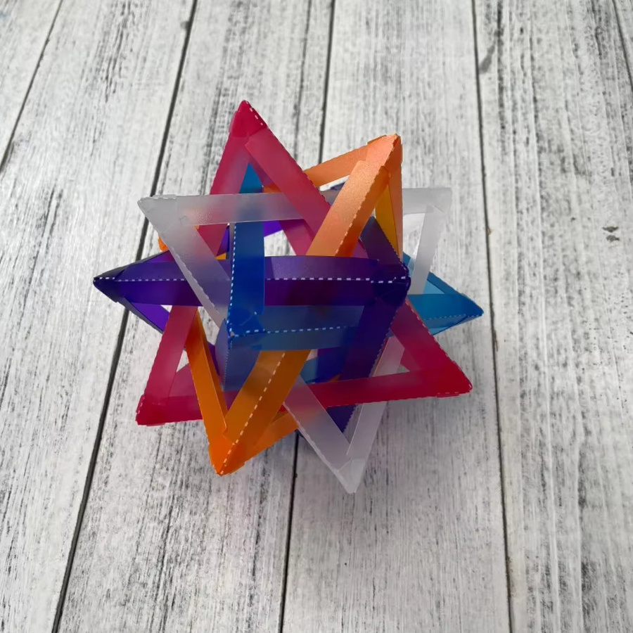 Alloet Star DIY Outdoor Camping-Lichtschirm, wasserdichter und verschleißfester dekorativer Lampenschirm für den Garten, Schwarz und Multicolour - Bild 2