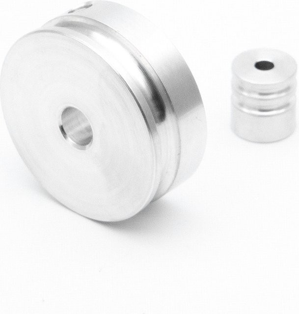 Präzisions-Riemenscheibe aus Aluminiumlegierung mit U-Nut in Silber für DIY-Übertragungssysteme - Bild 1
