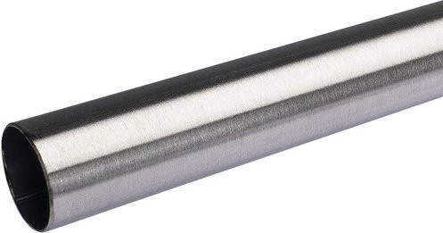 LIEDECO Gardinenstange Inox aus Edelstahl in Silber, Länge: 160 cm, Durchmesser: 2 cm - Bild 1