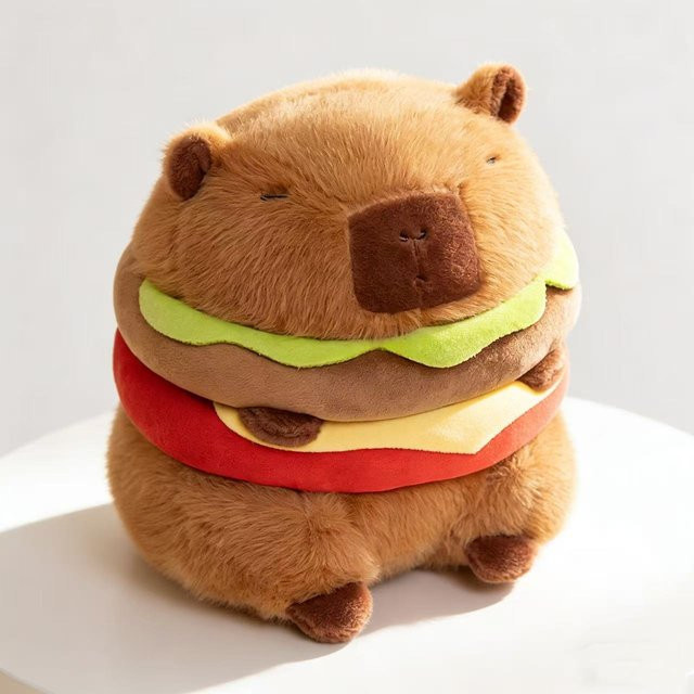 Yiran toy Kawaii Capybara Plüsch, Stofftier, Braun - Bild 1