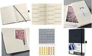 Sigel Conceptum Buchkalender 2024 Tageskalender Schwarz, DIN A5, Hardcover, 1 Tag pro Seite - Bild 1