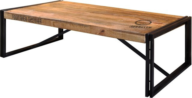 Couchtisch Xamira von WOLFMÖBEL aus Mango-Holz in Braun und Schwarz, B/T/H: 120 x 70 x 45 cm - Bild 1