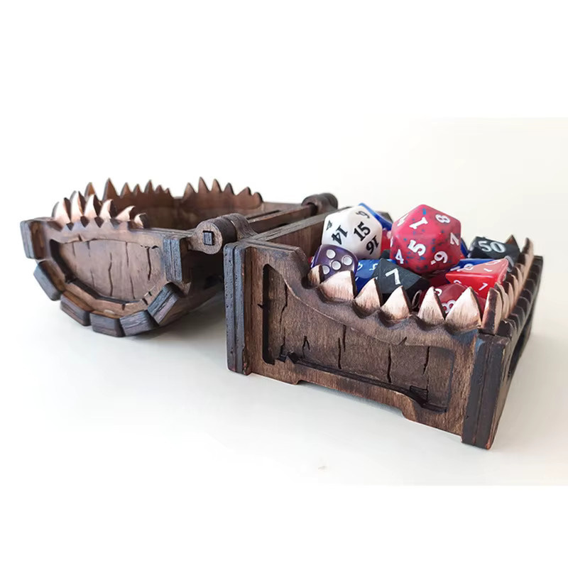 Dungeons & Dragons Mimic Holz-Spielfigur als Monster-Schatztruhe - Bild 3