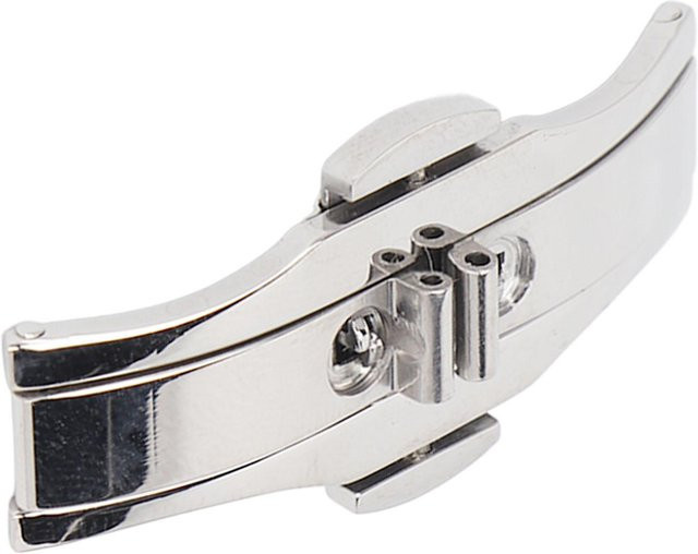 Skmei Uhrenarmband Edelstahl, Faltschließe Doppel-Druckknopf, Weiß, Herren - Bild 1