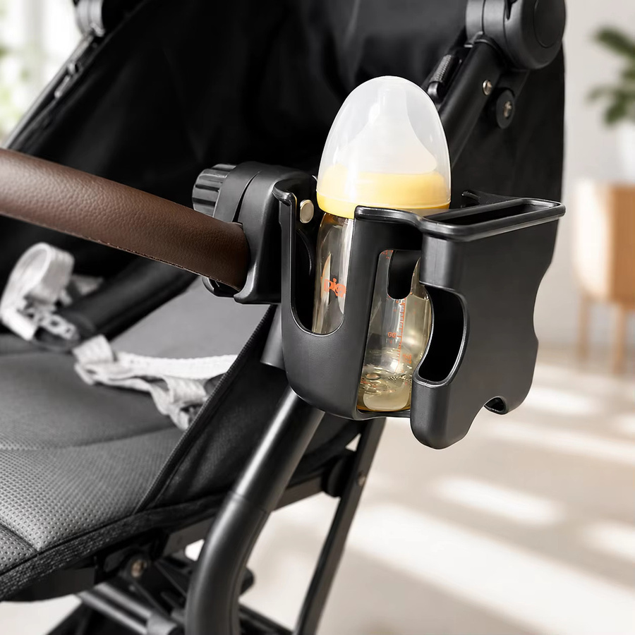 Universal Getränkehalter für Baby-Kinderwagen und Kinder-Fahrräder in Schwarz - Bild 5