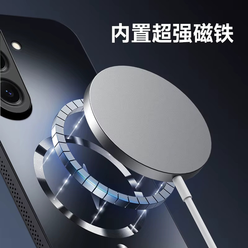 MagSafe Schutzhülle für Samsung Galaxy S26 Plus und S26 Ultra, mattiertes Frosted Design mit Objektivschutz, Stoßfest und Magnetisch, Schwarz - Bild 3