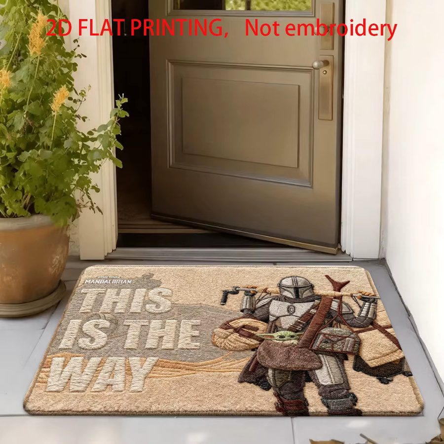 Beast Kingdom Star Wars The Mandalorian Fußmatte aus Polyester mit 2D-Flachdruck in Multicolour - Bild 2