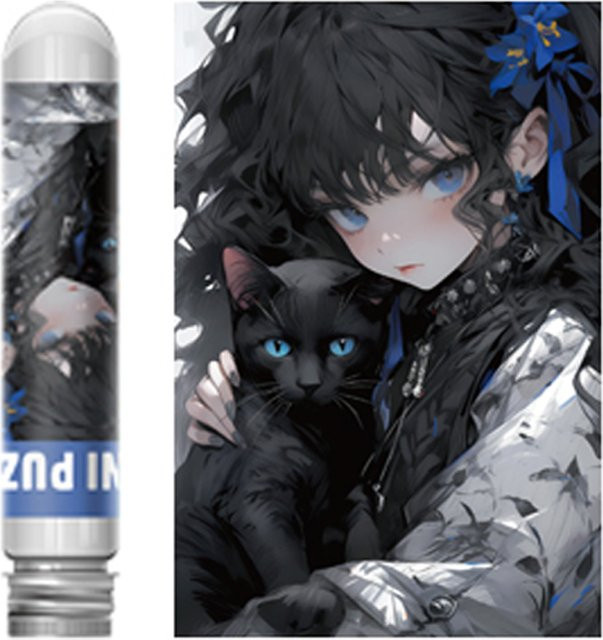 MaxRenard Schwarze Katze Cartoon Puzzle, 150 Teile - Bild 1