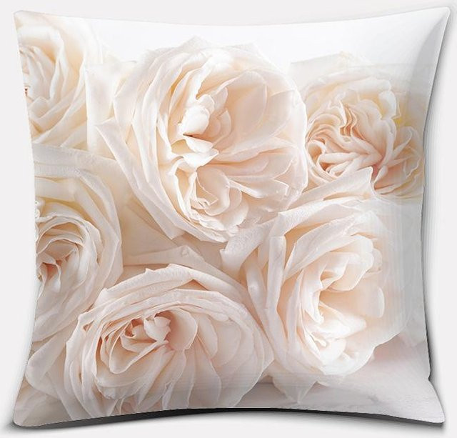 JMG Clothing Kissenbezug mit floralem Design in Weiß, B/H: 40 x 40 cm - Bild 1