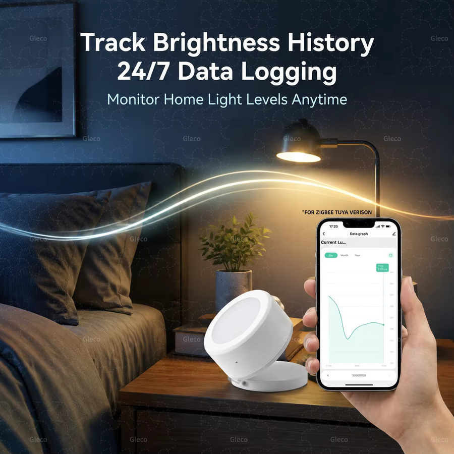 Tuya Zigbee Smart Lichtsensor in Weiß zur Helligkeitsmessung für deine Smart Home Automation mit TUYA und 2MQTT (Hub erforderlich) - Bild 3