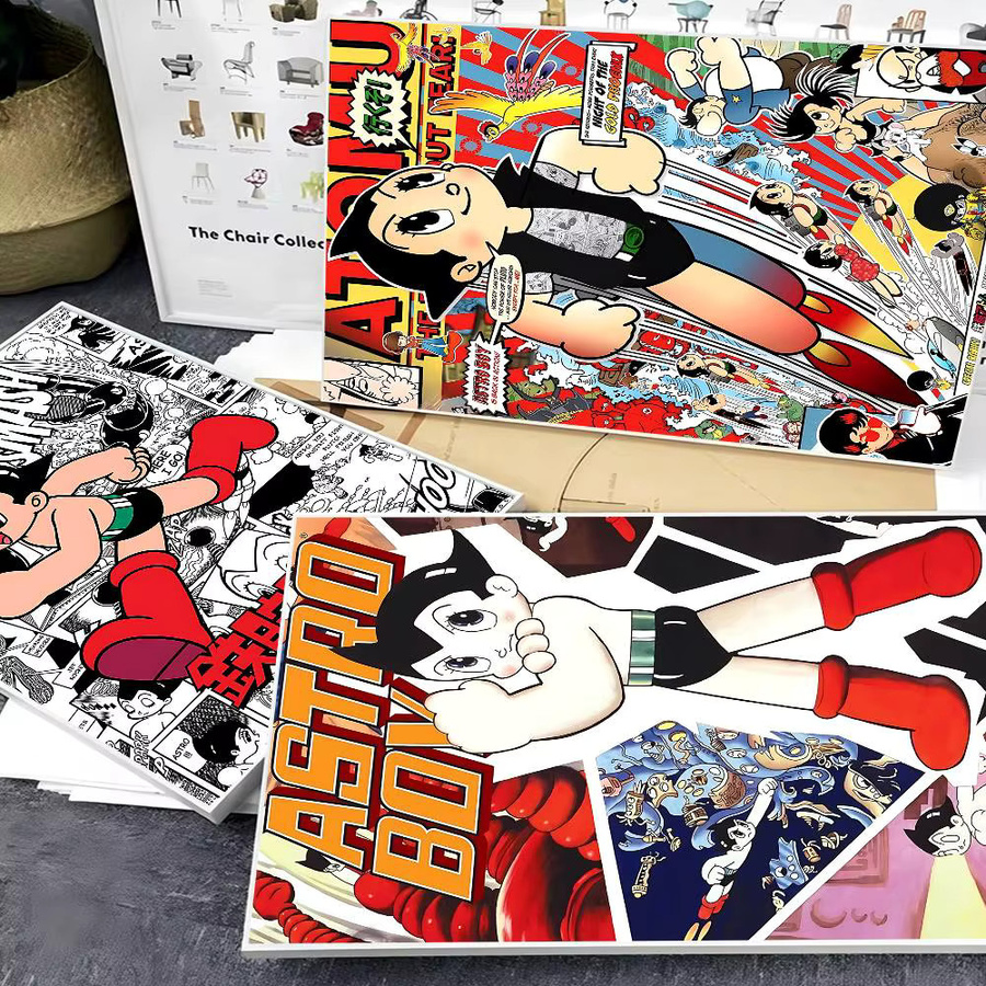 Beast Kingdom Astro Boys Retro Poster Selbstklebend, Mehrfarbig, B: 15,0 cm, H: 10,0 cm - Bild 2