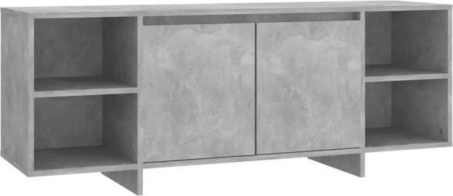 vidaXL TV-Schrank aus Holzwerkstoff in Betongrau, B/T/H: 130 x 35 x 50 cm - Bild 1