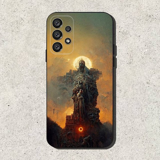 Handyhülle im Zdzislaw Beksinski Kunststil für Samsung Galaxy S22 Plus 5G, Schwarz und Multicolour - Bild 1