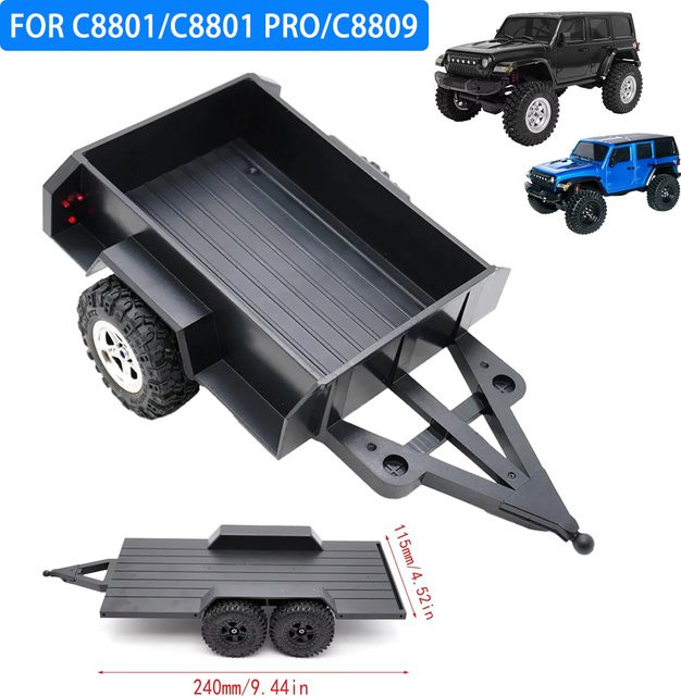 JJRC Multifunktionaler Heckmontierter Anhänger mit Haken, Zubehör, 1:18, ab 14 Jahren - Bild 1