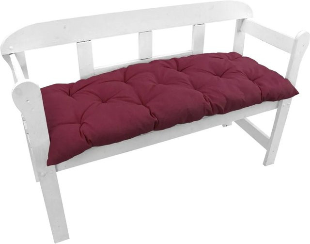 NYVI Bankauflage für Gartenbänke in Beere, gesteppt, B/T: 140 x 45 cm - Bild 1