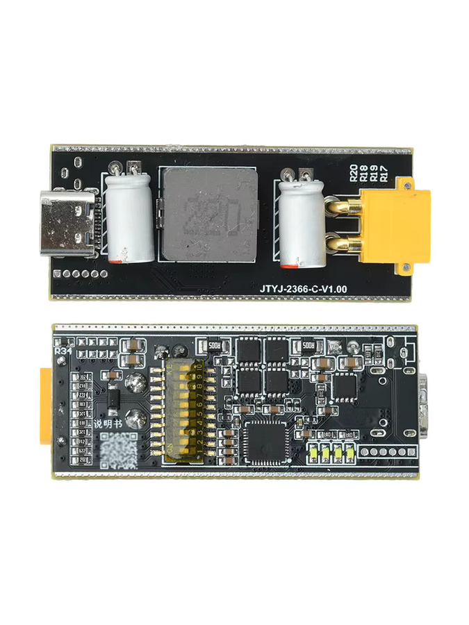 PD 140W Schnelllade DIY Powerbank Motherboard Kit für 2-6S Lithium-Batterien, USB-C Lade- und Entlade-Modul in Schwarz - Bild 1