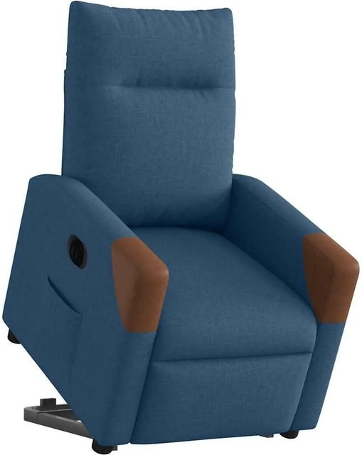 vidaXL Elektrischer Relaxsessel mit Aufstehhilfe in Blau aus Stoff - Bild 1