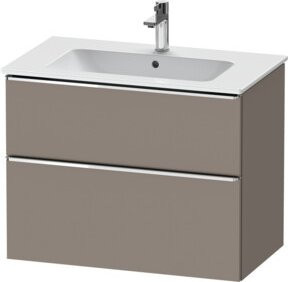 Duravit Waschtischunterschrank D-Neo in Grau Matt mit 1 Schublade und 1 Auszug, B: 81 cm, T: 46,2 cm, H: 62,5 cm - Bild 1