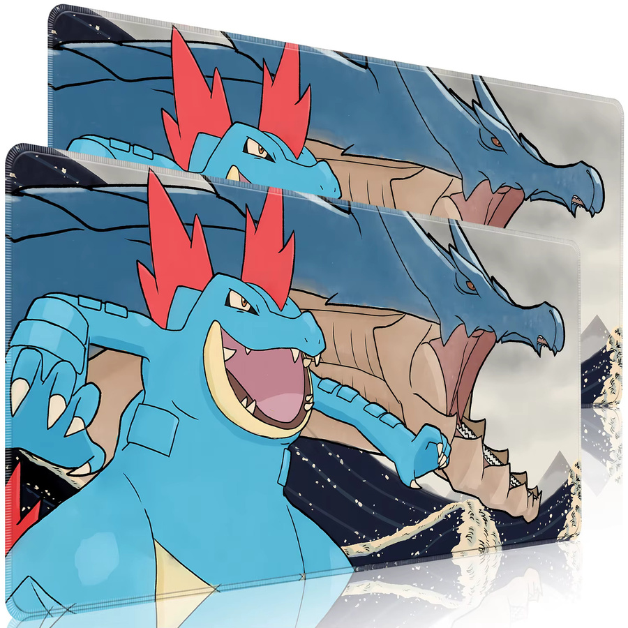 Bandai Pokemon Feraligatr Gaming-Mauspad wasserdichte Schreibtischunterlage in Multicolour - Bild 2