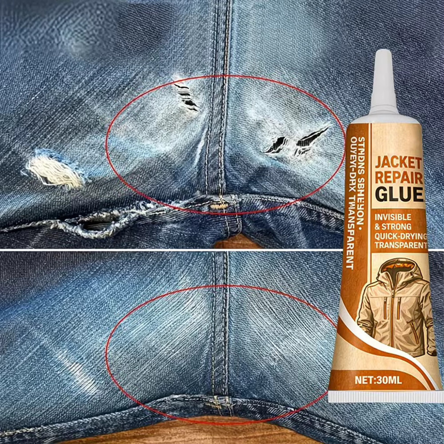 Professioneller permanenter Stoffkleber, wasserfester und transparenter Klebstoff zur Textilreparatur, 30 ml - Bild 4