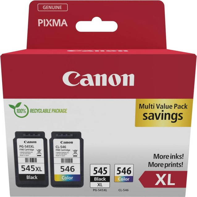 Canon Photo Value Pack PG-545XL/CL-546XL Tintenpatronen Set mit hoher XL-Ausbeute - Bild 2