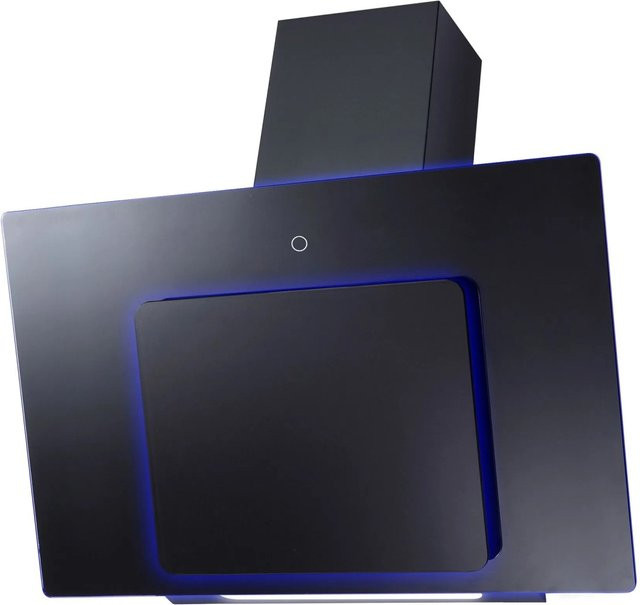 Wolkenstein Schräghaube WS7-90A+TCALX in Schwarz mit LED-Display und LED-Beleuchtung - Bild 1