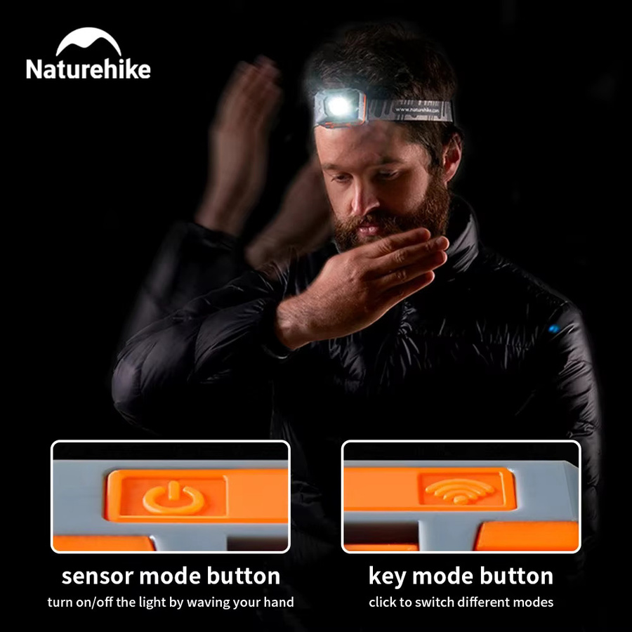 Naturehike Ultraleichte Camping Laterne mit Bewegungssensor, IPX4 Wasserdicht, USB-Ladung, Grau - Bild 4