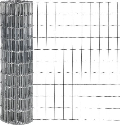 FLORAWORLD Schutzzaun aus verzinktem Stahl in Silber, H: 122 cm, L: 2500 cm - Bild 1