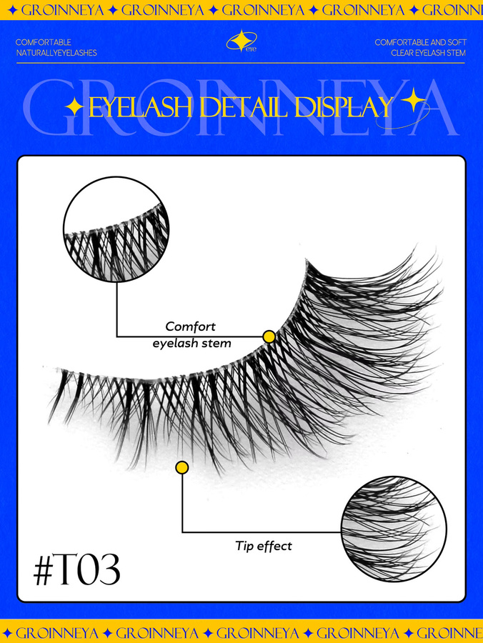 Veltrinay Künstliche Wimpern, 3D, Unisex - Bild 3
